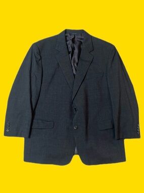 Brooks Brothers Brooksease Blazer 44S Gray Wool Made in Canada Classic Fit